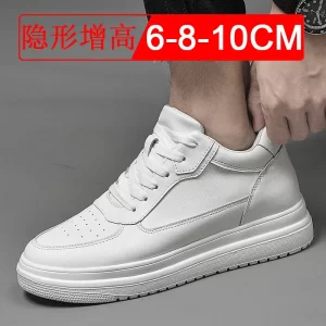 Luxury Elevator Shoes Men Women Sneakers Height Increasing Invisible 6 8 10CM Heighten Sports Man Taller Lift White Shoes