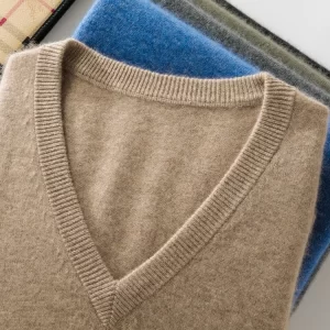 Basic Autumn Winter Men Sweater Classic 100% Cashmere Knitwear Smart Casual Pullover Solid Long Sleeve Clothing Tops Man Jumper